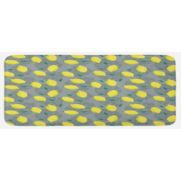 East Urban Home Lemons Kitchen Mat Wayfair
